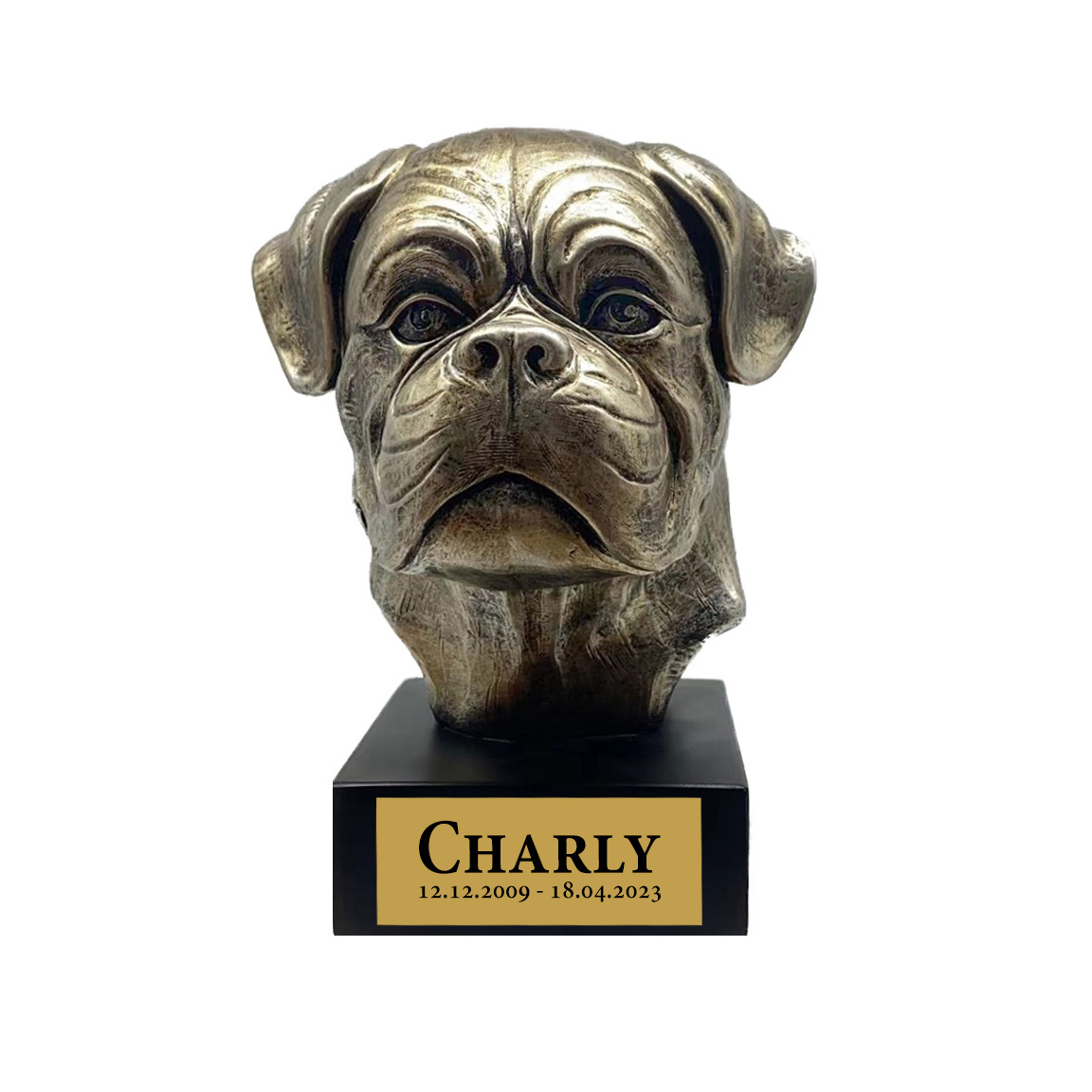 Hund Statue 02 "Boxer"